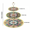 3 Tier Mandala Diamond Painting Cupcake Stand Diamond Art Tiered Serving Tray