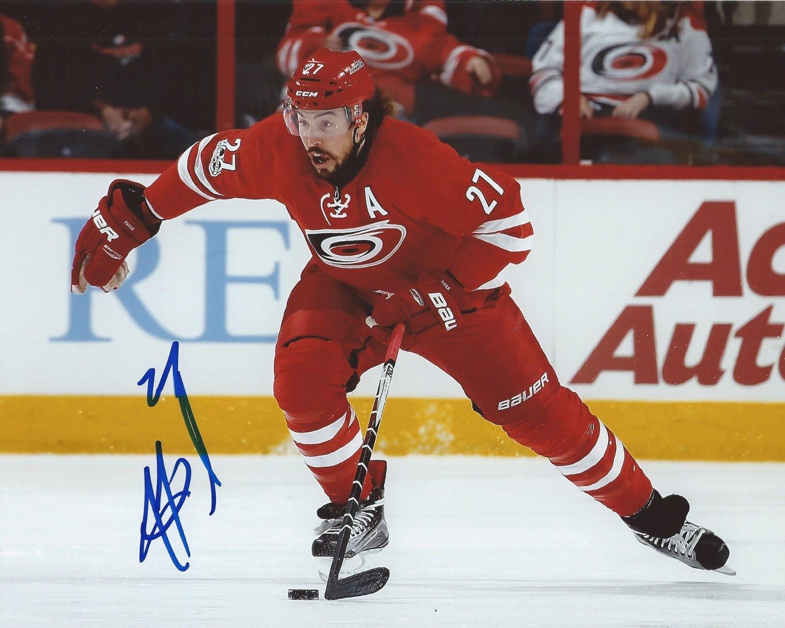 Justin Faulk Signed 8x10 Photo Poster painting Carolina Hurricanes Autographed COA