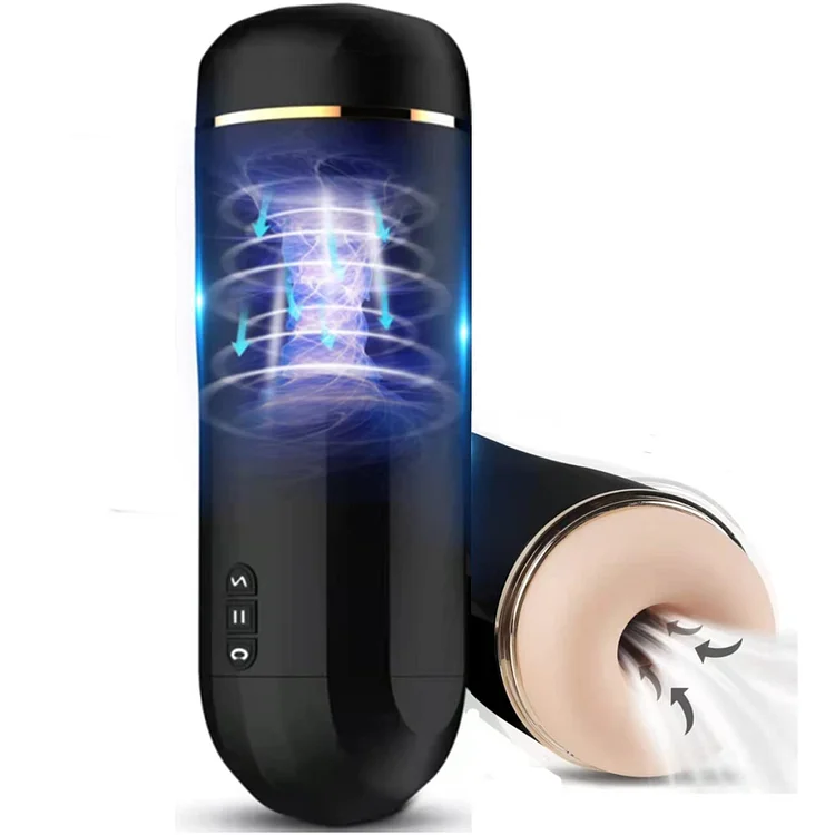 5 Sucking Modes Realistic Blowjob Penis Stroker Masturbation Cup 