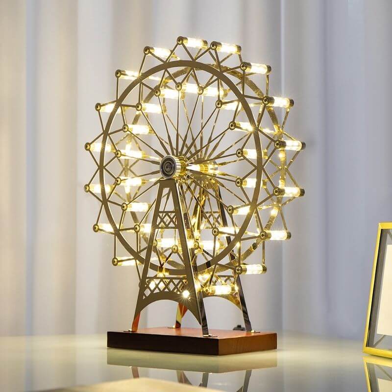 360° Rotatable Retro Ferris Wheel Table Lamp