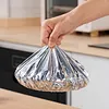 Reusable Aluminum Foil Food Covers Elastic Bowl Covers Fits Various Dish Shapes Food Warmers for Home Dining Parties Outdoor Picnics
