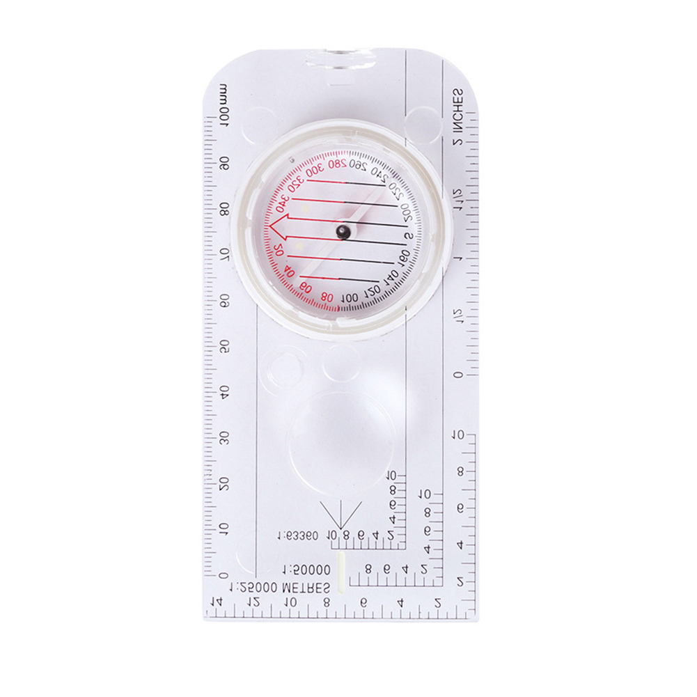 

Luminous Scale Compass Map Ruler Handheld Compass Oudoor Camping Equipment, 501 Original