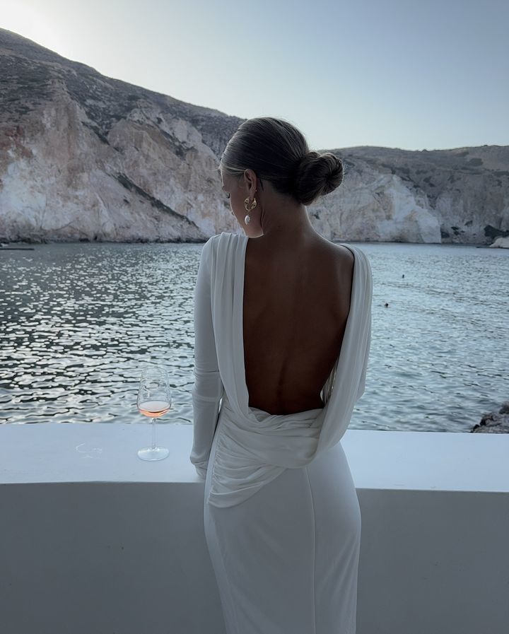 Elegant Long Sleeve Bodycon Party Club Evening Dress Women Sexy Backless SlimVestido Fashion Autumn/Winter New 2024