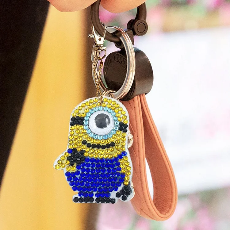 Owl Keychain Car Key Chain Key Rings Crystal Diamond Animal Series