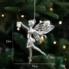Electroplated Silver Platic Hanging Decors for Christmas Tree 