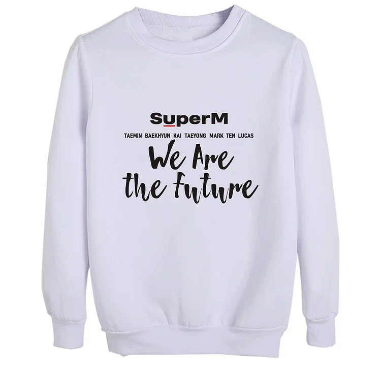 Super M We Are The Future Round Neck Hoodie