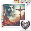 Jesus - quadratischer Bohrer Diamantmalerei - 45*45cm