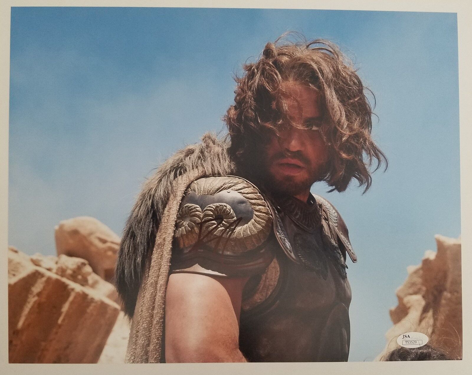 Edgar Ramirez Signed Wrath Of The Titans 11x14 Photo Poster painting Actor Hands Of Stone JSA