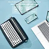 YUNZII ACTTO B303 Wireless Typewriter Keyboard, Bluetooth Connection, Cute Retro Aesthetic Design with Integrated Stand for Tablet, Phone, PC and Win/Mac/Android