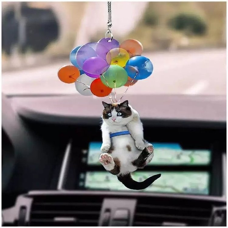  thdmladies Cat car ornament thedmladies