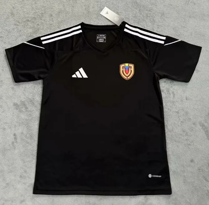 2025-26 Venezuela Black Yellow Jersey - Fan Edition
