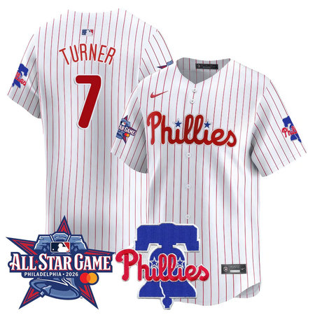 Youth Philadelphia Phillies #7 Trea Turner White 2026 MLB All-Star Jersey