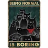 (Multi Style)Pack of Cats - Metal Tin Signs(8*12Inch) - Animal