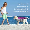Dog Life Jacket Medium, Adjustable Dog Life Jacket Vest for Medium Dogs, Pet Life Preserver for Swimming Boating Surfing, Medium Dog Flotation Vest with Durable Rescue Handle