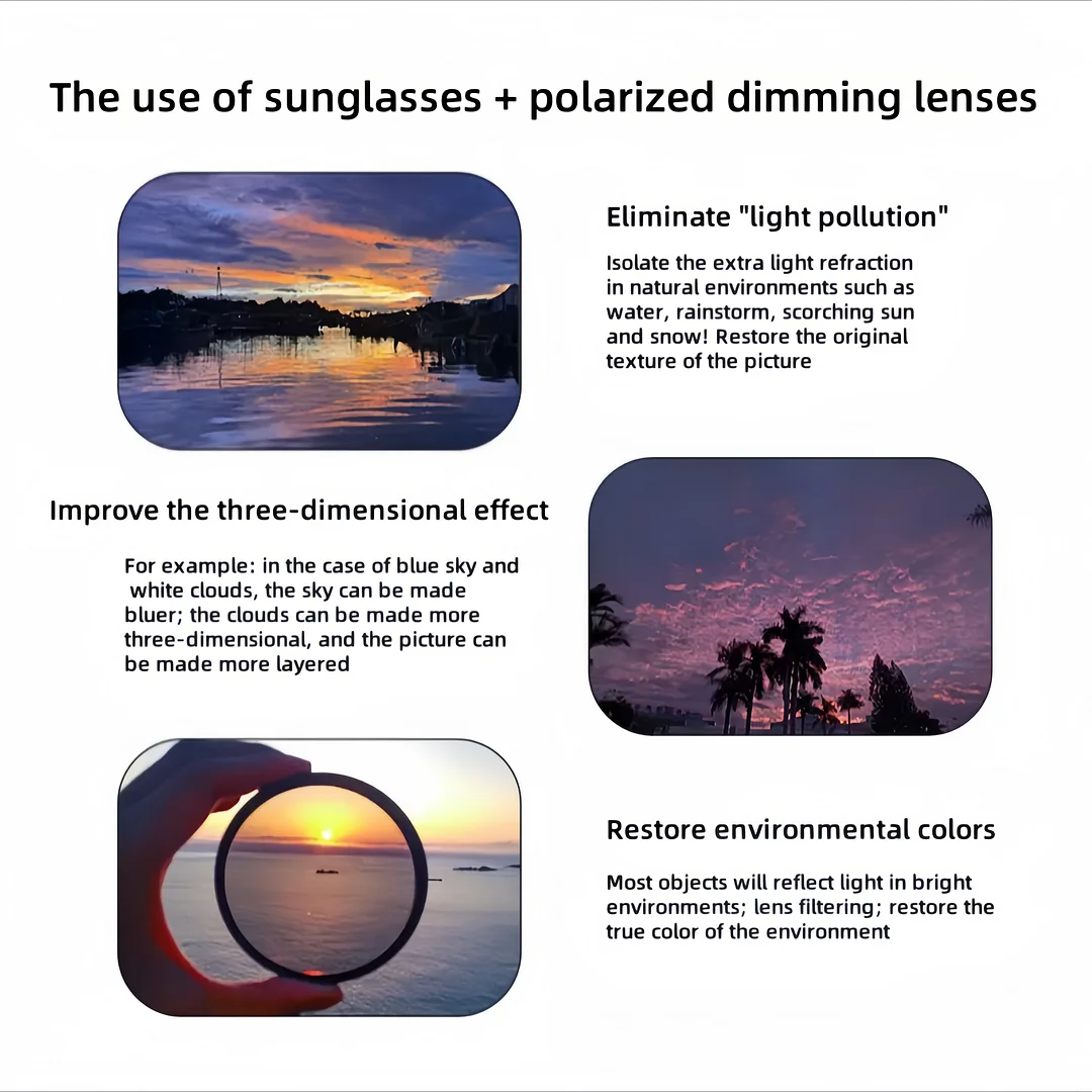 ND hand-made adjustable polarized sunglasses