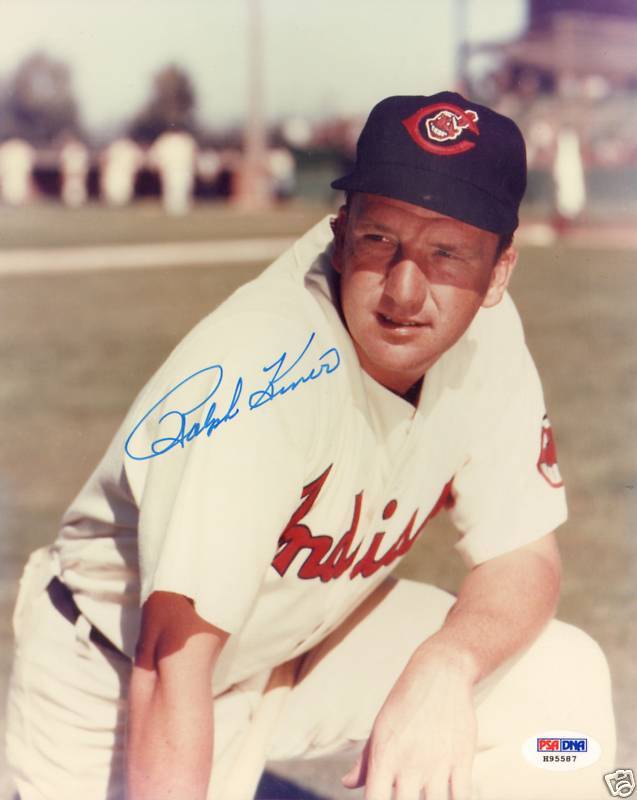 Ralph Kiner Signed Indians 8x10 Photo Poster painting PSA/DNA COA Picture Autograph Hall of Fame