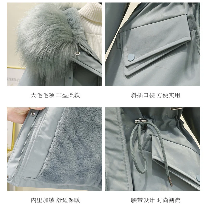 Woherb 2024 Winter New Style To Overcome The Versatile Cotton-Padded Jacket Korean Version Short Cotton Jacket Loose Jacket Cotton-Padded Jacket-Outfit Ideas