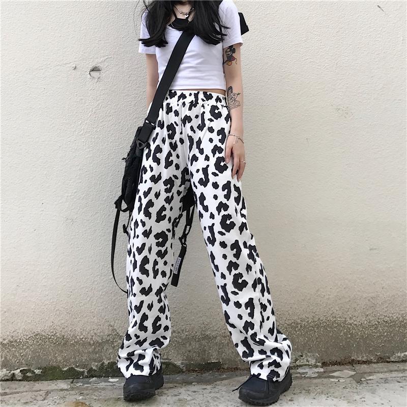 COW PRINT PANTS