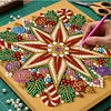 Christmas Starlight Framed Pearl Painting Kit 25x25cm for Adults
