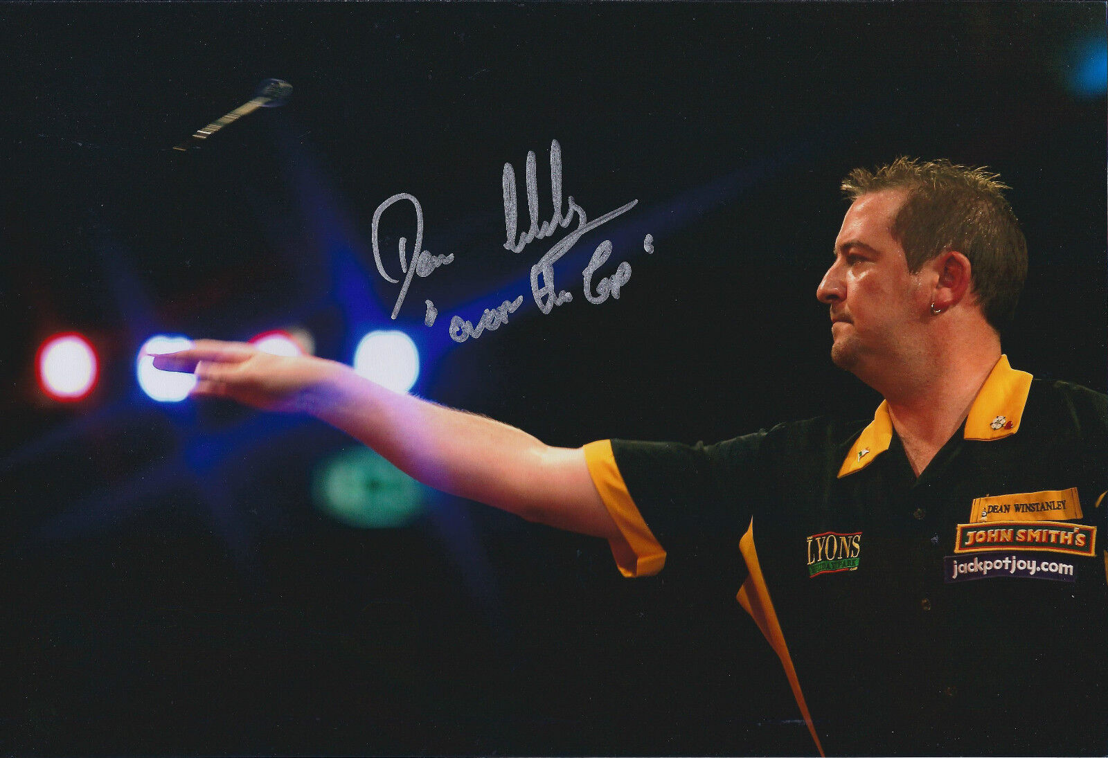 Dean WINSTANLEY Signed 12x8 Autograph Photo Poster painting AFTAL COA Darts Over The Top