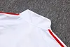 Joyfball 2025/2026 Kids Size Bayern Munich Long Zipped Jacket White Football Jersey Retro-Version 1:1 Thai Quality 