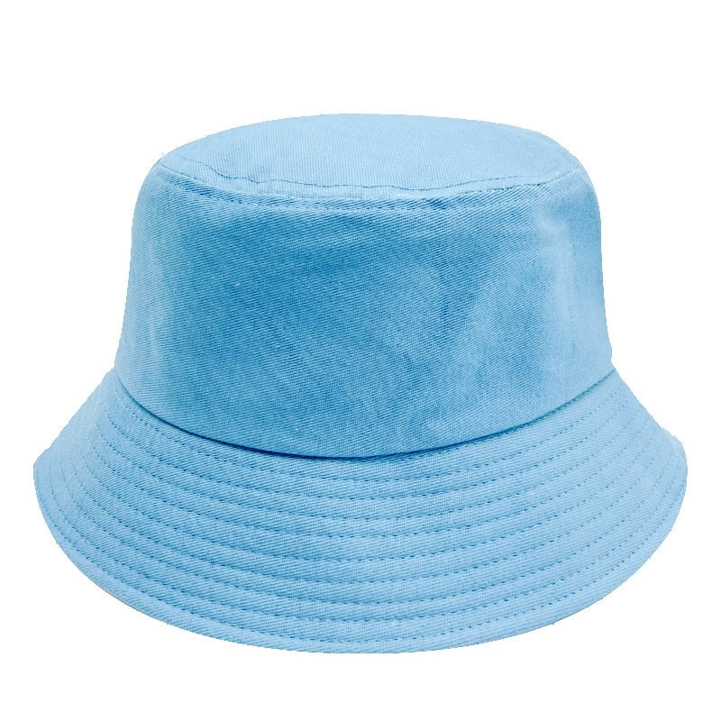 Solid Color Fisherman Hat Solid Color Light Board Pure Cotton Basin Hat Female