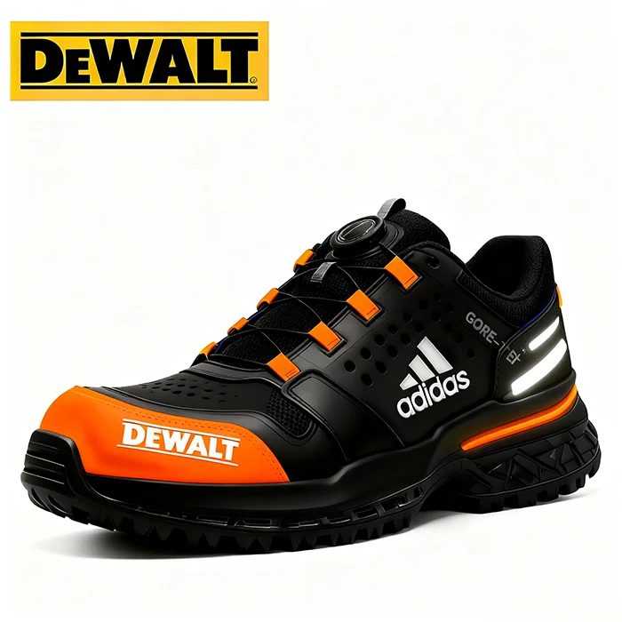 Vodoodporna obutev Adidas&reg; in DEWALT je odlična izbira za delo in naravo.