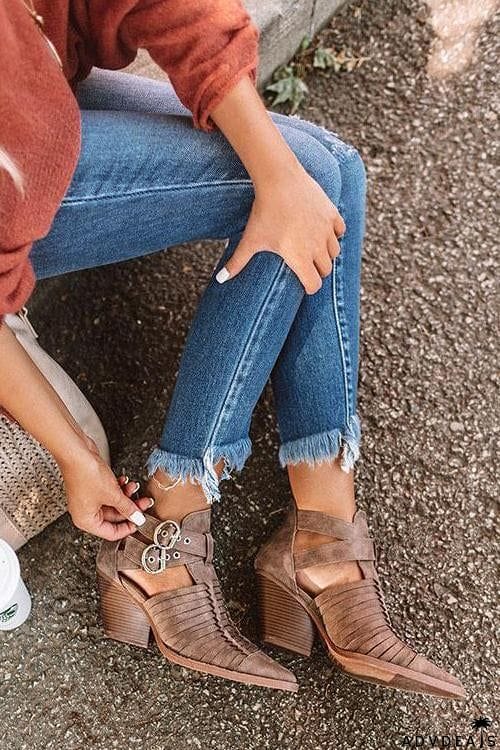 Buckle Lovers Ankle Boots