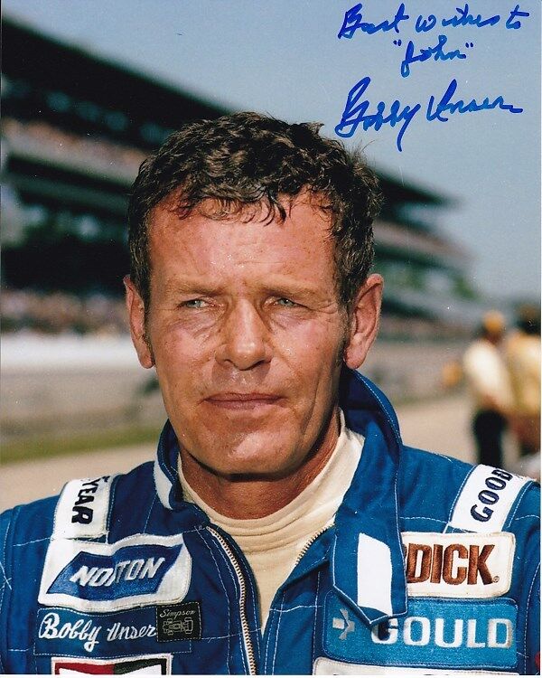 BOBBY UNSER Autographed Signed INDY Photo Poster paintinggraph - To John