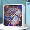 Mandala Owl Special Shape 5D Diamond Painting Clock Art Craft With Frame Kit