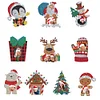 10Pcs Christmas Diamond Painting Photo Frame Hanging Pendant for Xmas Tree