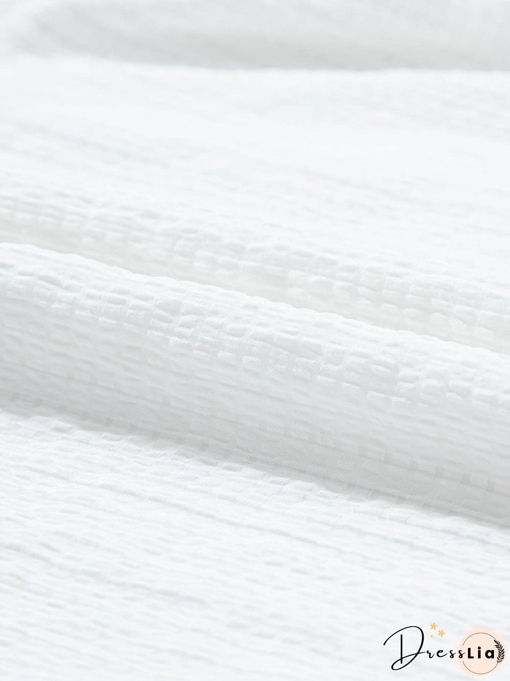 White Floral Embroidered Puff Sleeve V-Neck Mesh Detail Blouse