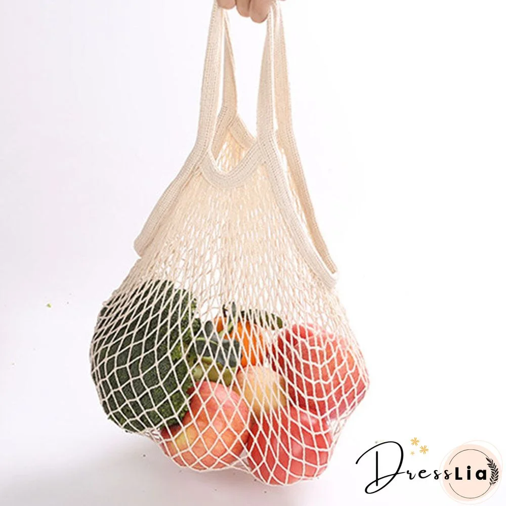 Eco Friendly Organic Fruit and Vegetable Mesh Net Grocery Tote Bag