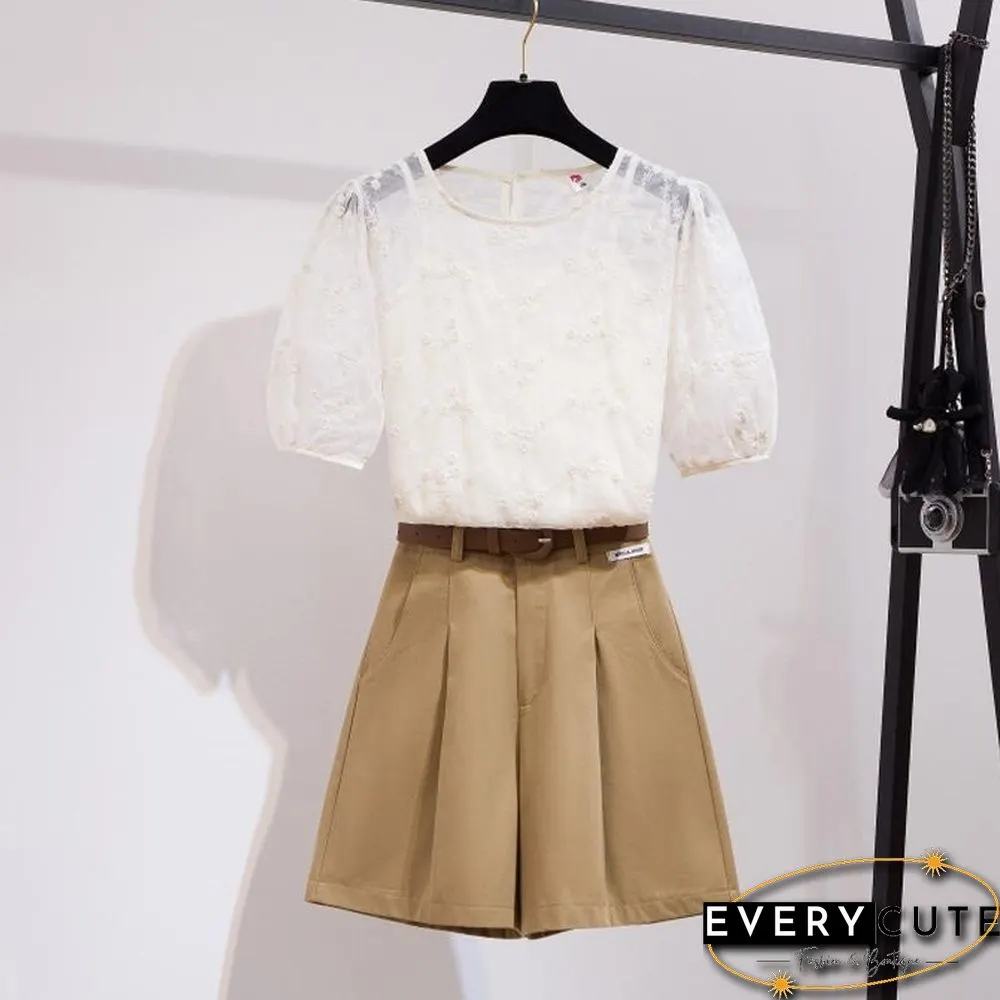 Casual Lace Three-Piece Set P10524