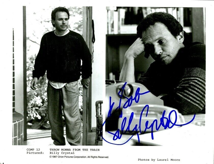 BILLY CRYSTAL In-person Signed Photo Poster painting - Throw Momma From the Train