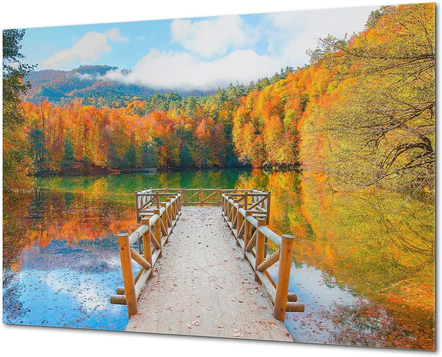 Modern Glass Picture - Contemporary Wall Art SART01 Nature Series 80x60cm (31,5&#034; x 23,6&#034;)