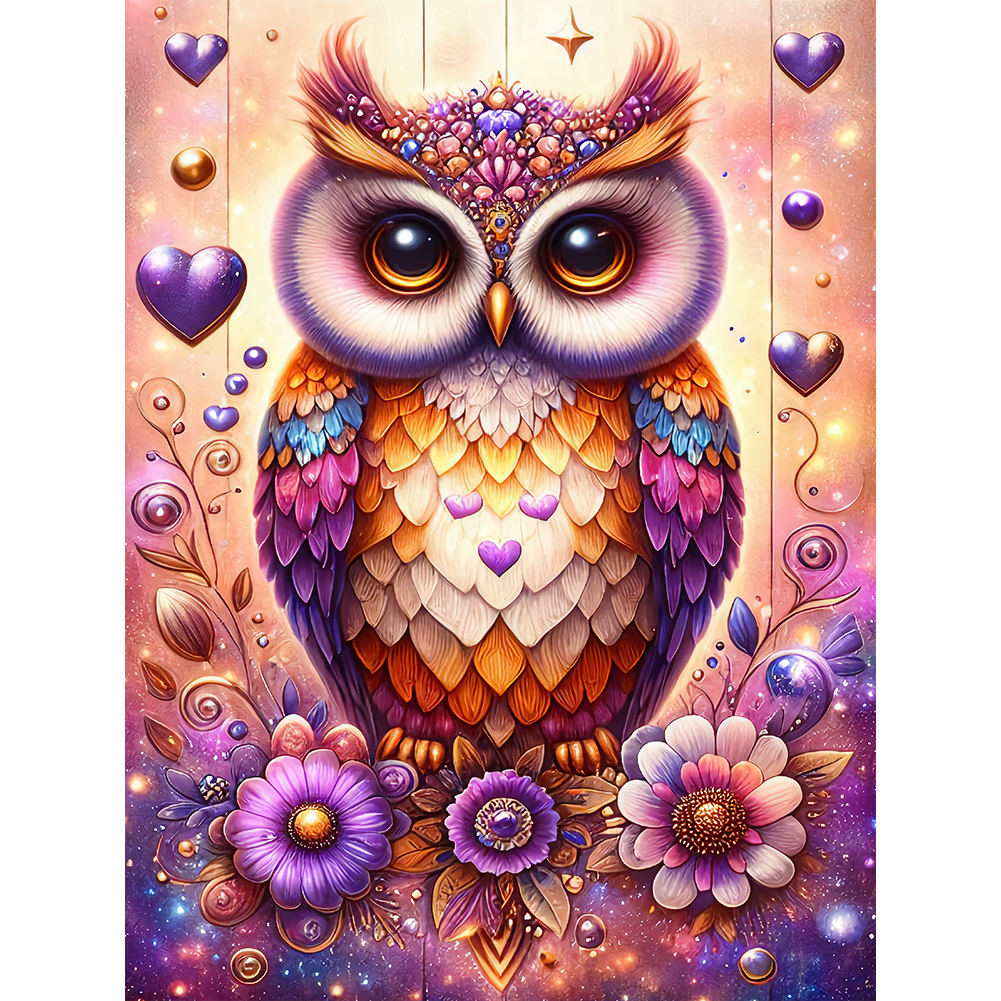 Raccoon In Tree Holes 30*40cm(canvas) full round drill diamond painting