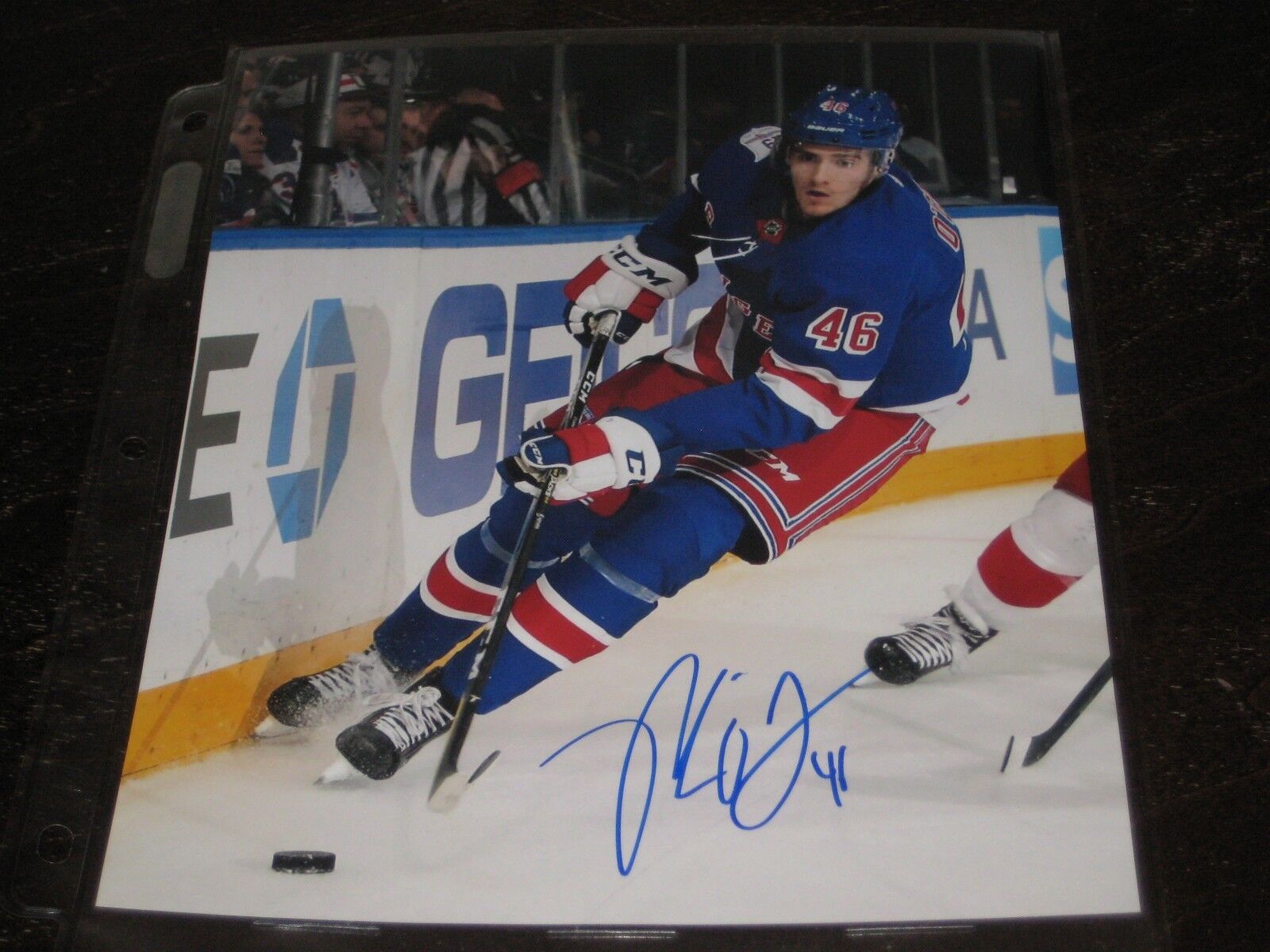 ROB O'GARA autographed NY NEW YORK RANGERS 8x10 Photo Poster painting