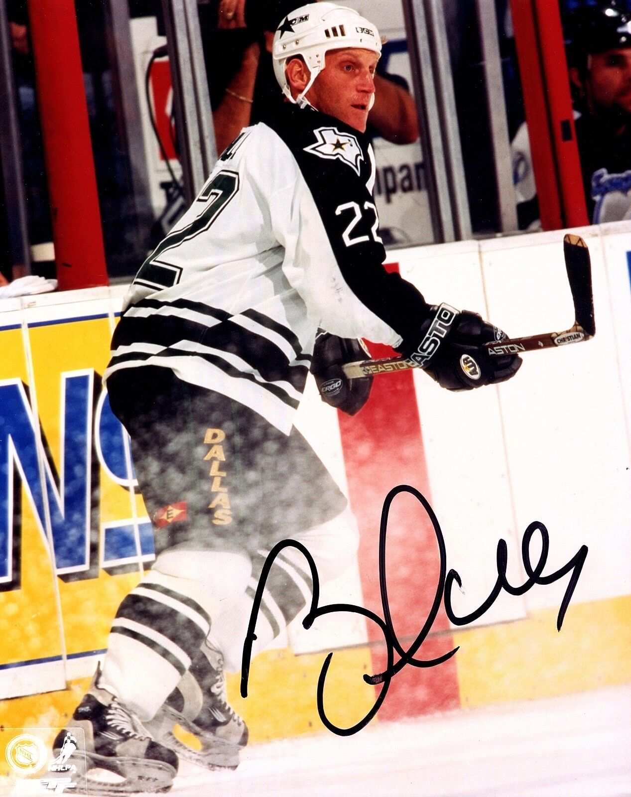 BRETT HULL AUTOGRAPHED HAND SIGNED 8X10 Photo Poster painting DALLAS STARS w/COA