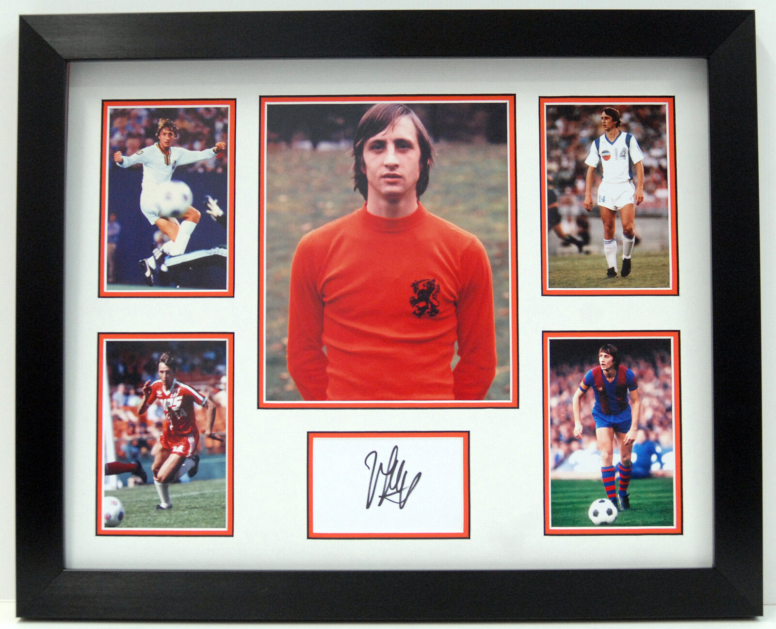 Johan CRUYFF Signed Framed Autograph Photo Poster painting DISPLAY Holland Ajax AC MILAN AFTAL