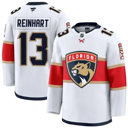 Youth Florida Panthers #13 Sam Reinhart White Jersey