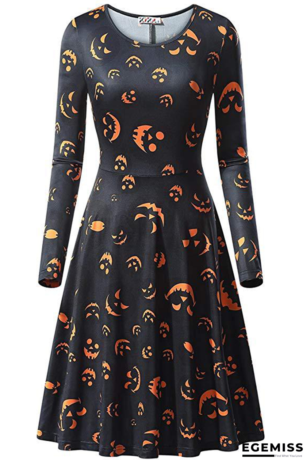 Black Halloween Casual Party Patchwork Print Costumes | EGEMISS