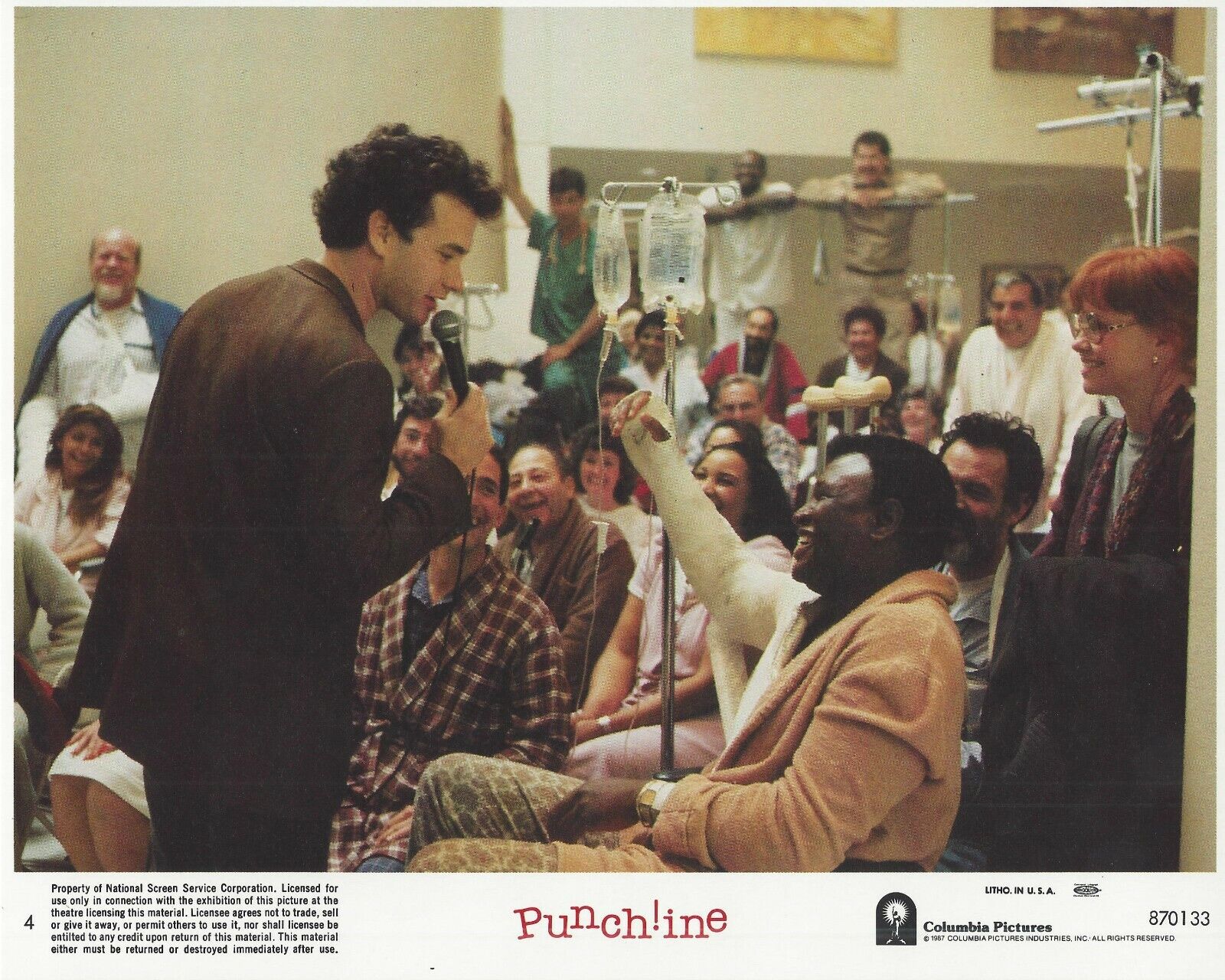 Punch!ine Original 8x10 Lobby Card Poster Photo Poster painting 1988 #4 Field Goodman Hanks