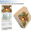 Acrylic Double Sided Christmas 5D DIY Diamond Art Paper Towel Storage Rack Decor Napkin Holder Kit