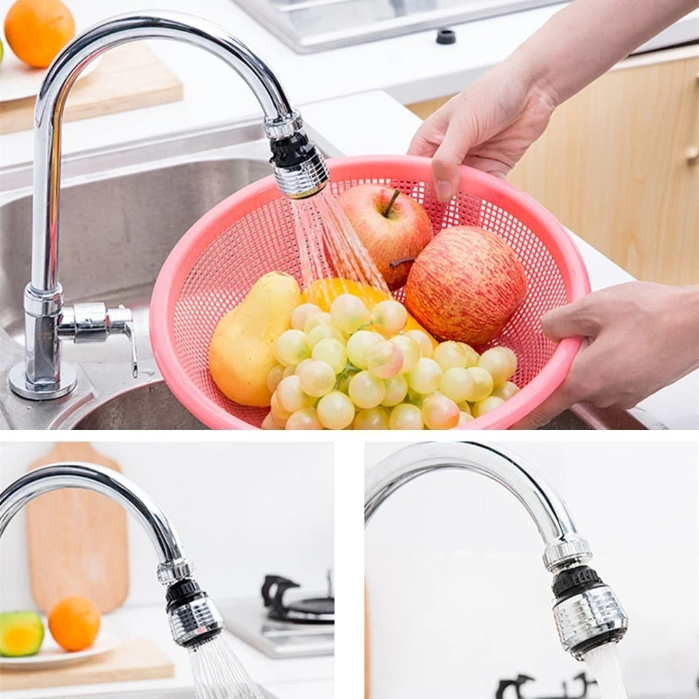 1PC 360° Degree Rotate Kitchen Faucet Aerator Shower Tap Nozzle Diffuser Spray Water Saving Head Filter Nozzle Tap Bubbler