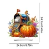 >SALE<2D Flat Print Autumn Pumpkin Mailbox DIY Table Top Diamond Painting Ornament Kit