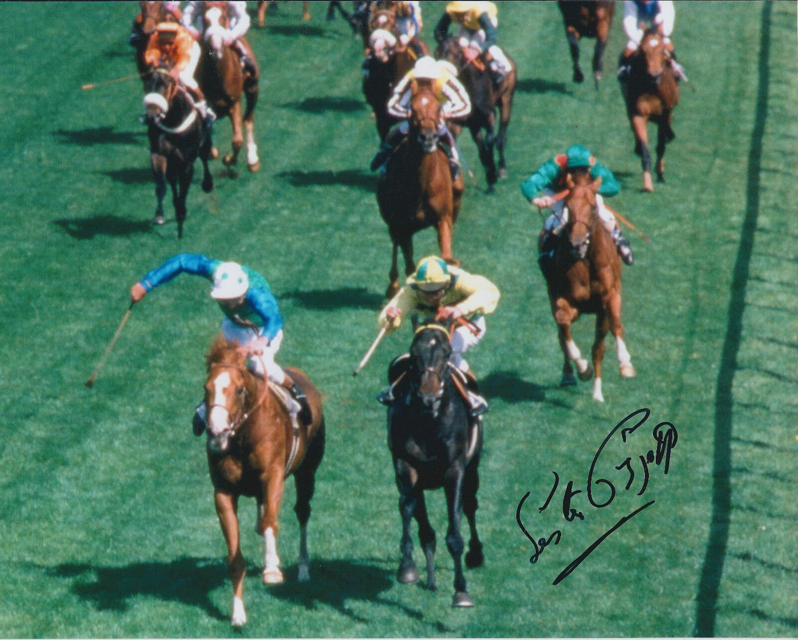 Lester PIGGOTT Signed Autograph 10x8 Photo Poster painting AFTAL COA Champion Jockey Genuine