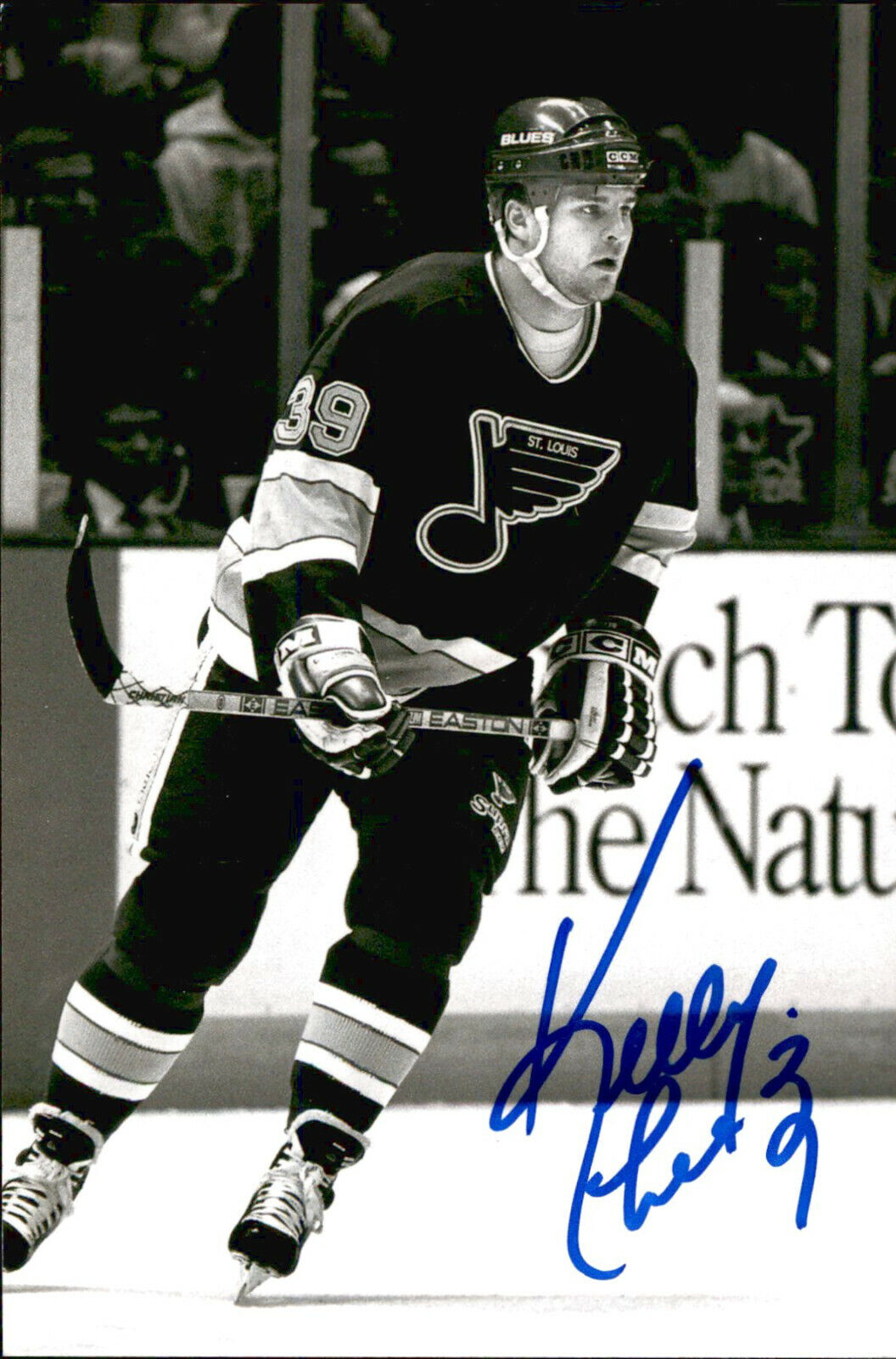 Kelly Chase SIGNED autographed 4x6 Photo Poster painting ST. LOUIS BLUES #7