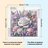 Diamond Painting-DIY Crystal Rhinestone Flower and Butterfly