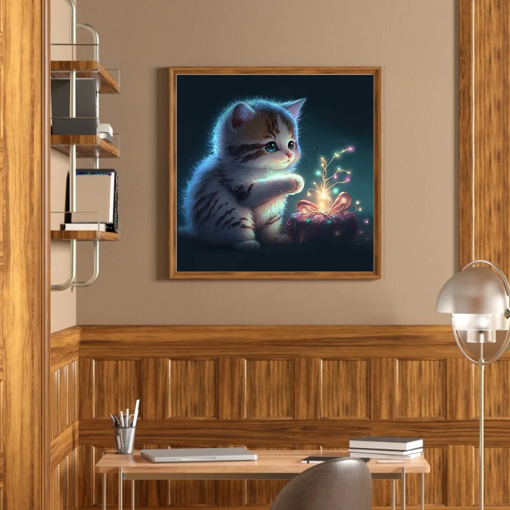 Diamond Painting - Full Round Drill - Cat(Canvas|30*30cm)